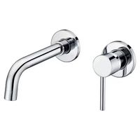 Wall Mount Basin Mixer Chrome